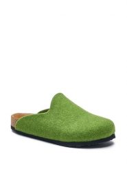 Comfortfusse Wełniane kapcie w kolorze zielonym rozmiar: 40. Zielone kapcie Comfortfüße, bez wzorów, z materiału. Za 183.15 zł.