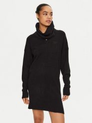 Liu Jo Sukienka dzianinowa WF4430 MA49P Czarny Regular Fit. Czarne sukienki Liu Jo, l, bez wzorów, z dzianiny, bez kołnierzyka, bez ramiączek. Za 319.99 zł.