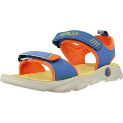 Sandały REPLAY JARRETH 2 Niebieski. Niebieskie sandały Replay, bez wzorów, z syntetyku, sportowe, bez obcasa, bez zapięcia. Za 168.99 zł.