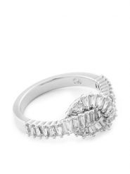 Swarovski Pierścionek Matrix 5727119 Srebrny. Szare pierścionki Swarovski, metalowe. Za 459.99 zł.