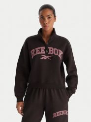 Reebok Bluza Tatty RK25167CCW Czarny Regular Fit. Czarne bluzy bez kaptura Reebok, s, bez wzorów, z syntetyku, bez kaptura. Za 89.99 zł.