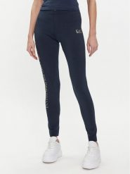 EA7 Emporio Armani Legginsy 8NTP63 TJ01Z 0555 Granatowy Skinny Fit. Niebieskie legginsy EA7 Emporio Armani, bez wzorów, z bawełny. Za 179.99 zł.