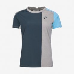 T-Shirt damski PADEL Tech. Niebieskie t-shirty Head, s, bez wzorów, z meshu, sportowe, bez kołnierzyka, bez ramiączek. W wyprzedaży za 161.00 zł.