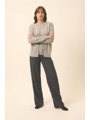 Just Cashmere Kaszmirowy kardigan "Laura" w kolorze szarym rozmiar: S. Szare swetry Just Cashmere, s, bez wzorów, z kaszmiru, bez ramiączek. Za 391.99 zł.