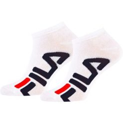 Skarpety unisex FILA invisible socks 2 pary. Białe skarpetki Fila, bez wzorów. Za 21.99 zł.