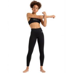 Spodnie sportowe damskie Everyday Flow Sport Leggings. Czarne spodnie sportowe Roxy, bez wzorów, na fitness i siłownię. Za 149.99 zł.