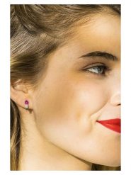 CARATELLI Złote kolczyki "Lisemore" z diamentami i rubinami rozmiar: onesize. Czerwone kolczyki CARATELLI, z diamentem, złote. Za 1,267.89 zł.