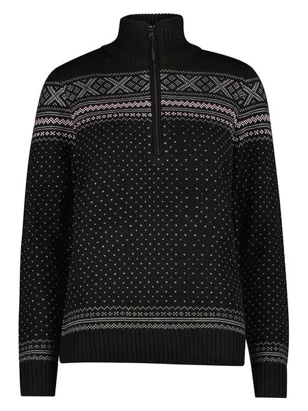 CMP Sweter w kolorze czarnym rozmiar: 34. Czarne swetry CMP, bez wzorów, bez ramiączek. Za 229.95 zł.
