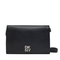 Torebka DKNY. Czarne listonoszki DKNY, bez wzorów, bez dodatków. Za 309.99 zł.