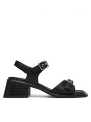 Vagabond Shoemakers Sandały Ines 5911-101-20 Czarny. Czarne sandały Vagabond Shoemakers, bez wzorów, ze skóry, bez obcasa, na słupku, bez zapięcia. Za 539.99 zł.