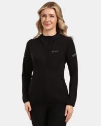 Damska bluza funkcyjna Kilpi MEMPHIS-W. Czarne bluzy z kapturem Kilpi, s, bez wzorów, z kapturem, trekkingowe. Za 473.69 zł.