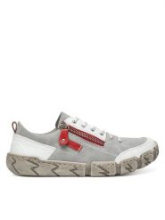 Rieker Półbuty L0302-40 Biały. Białe półbuty wsuwane Rieker, bez wzorów, ze skóry, bez obcasa, na płaskiej podeszwie. Za 269.99 zł.