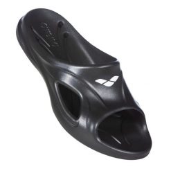 Klapki Arena Hydrosoft II Junior Hook. Czarne klapki Arena, bez wzorów, z materiału, bez obcasa, bez zapięcia. Za 57.11 zł.