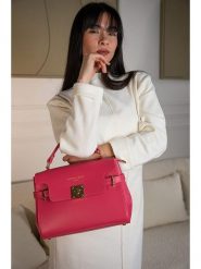 Christian Laurier Skórzana torebka "Swang" w kolorze różowym - 28 x 20 x 11 cm rozmiar: onesize. Różowe torebki klasyczne Christian Laurier, bez wzorów, z materiału, przez ramię, bez dodatków. Za 304.99 zł.