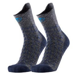 Skarpety trekking dorosly Therm-ic Trekking UltraCool Linen Crew wysokosc goleni. Niebieskie skarpetki THERM-IC, bez wzorów, z elastanu. Za 136.00 zł.