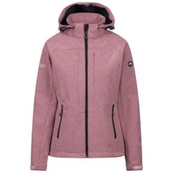 Trespass Fryatt - Damska kurtka softshell Light Mulberry Marl. Fioletowe kurtki Trespass, z aplikacjami, z gumy, bez kaptura, do jazdy konnej. Za 414.99 zł.