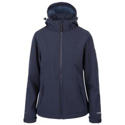 Dlx Christine- Damska kurtka Dlx Softshell Granatowa Marl. Niebieskie kurtki przejściowe sportowe DLX, bez wzorów, z softshellu, bez kaptura, trekkingowe. Za 426.99 zł.