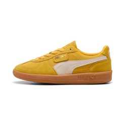 Sneakersy Puma Palermo. Żółte buty sportowe lifestyle Puma, bez wzorów, retro, bez zapięcia. Za 308.99 zł.