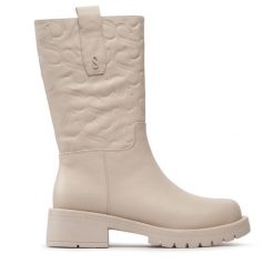 Botki Simple. Brązowe botki Simple, bez wzorów, bez obcasa, na płaskiej podeszwie, bez zapięcia. Za 299.99 zł.