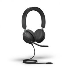 Słuchawki nauszne Jabra Evolve2 40 SE MS Stereo, USB-C, czarne. Czarne słuchawki nauszne JABRA. Za 508.99 zł.