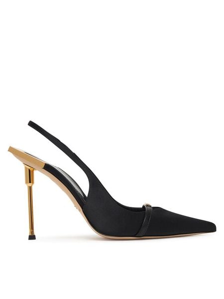 Elisabetta Franchi Szpilki SA29L61E2 Czarny. Czarne szpilki Elisabetta Franchi, bez wzorów, z materiału, bez obcasa, na szpilce, bez zapięcia. Za 2,350.99 zł.