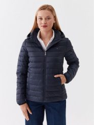 Tommy Hilfiger Kurtka puchowa WW0WW38927 Granatowy Regular Fit. Niebieskie kurtki Tommy Hilfiger, xs, bez wzorów, z puchu, bez kaptura. Za 479.99 zł.