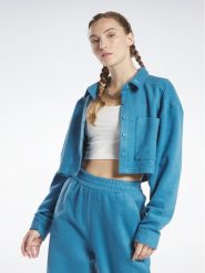 Reebok Bluza Reebok Classics Reverse Fleece Layer HS0389 Niebieski. Niebieskie bluzy Reebok, m, bez wzorów, z bawełny, bez kaptura. Za 139.99 zł.