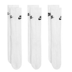Zestaw Skarpet Unisex Dla Dorosłych Essentials Everyday (zestaw 3 Sztuk). Białe skarpetki sportowe Nike, bez wzorów, trekkingowe. Za 132.99 zł.