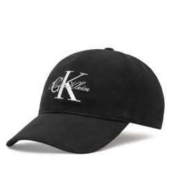 Czapka z daszkiem Calvin Klein. Czarne czapki z daszkiem Calvin Klein, bez wzorów. Za 189.99 zł.