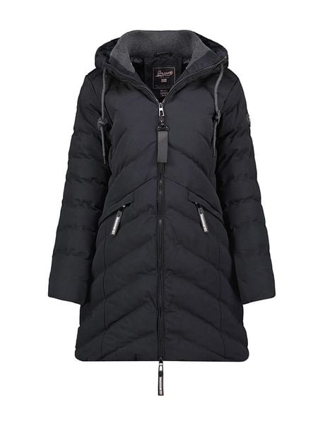 Geographical Norway Parka "Clarisal" w kolorze czarnym rozmiar: 164. Czarne płaszcze Geographical Norway, bez wzorów, bez kaptura. Za 276.05 zł.