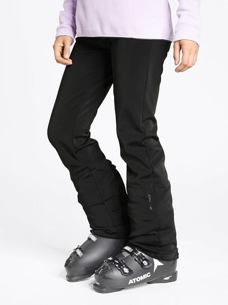 Ziener Softshellowe spodnie narciarskie "Tirza" w kolorze czarnym rozmiar: 40. Czarne spodnie dresowe Ziener, bez wzorów, narciarskie. Za 462.29 zł.