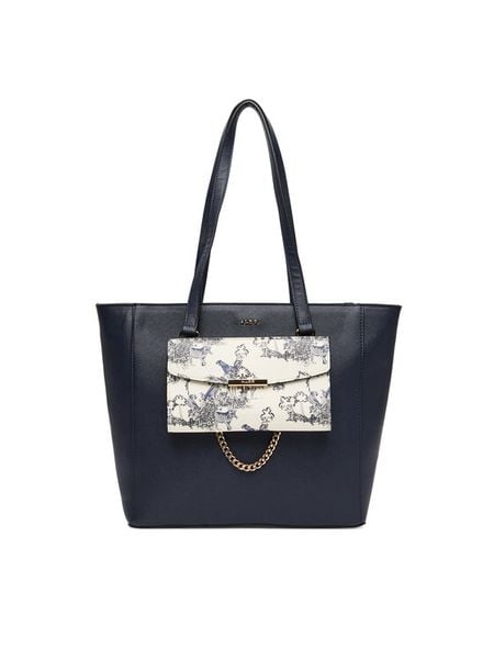 Aldo Torebka Manerelden 14091118 Granatowy. Niebieskie shopper bag Aldo, bez wzorów, ze skóry, bez dodatków. Za 239.99 zł.
