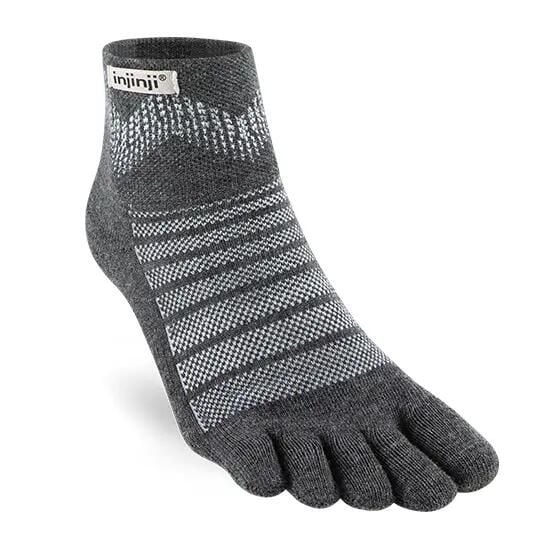 Skarpetki Injinji Midweight Mini-Crew Wool. Szare skarpetki Injinji, bez wzorów, z wełny. Za 169.00 zł.