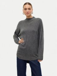 Vero Moda Sweter Plaza 10290784 Szary Loose Fit. Szare swetry Vero Moda, xl, bez wzorów, z syntetyku, bez ramiączek. Za 79.99 zł.