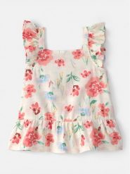 Carter's Top w kolorze beżowym rozmiar: 92. Brązowe topy carter's, s, bez wzorów, z bawełny, bez kołnierzyka, bez ramiączek. Za 53.04 zł.