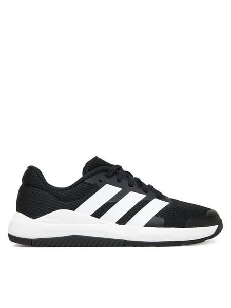 Adidas Buty na siłownię Dropset Base JS3165 Czarny. Czarne buty treningowe adidas, bez wzorów, z materiału, bez zapięcia, na fitness i siłownię. Za 238.99 zł.