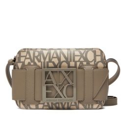 Torebka Armani Exchange. Brązowe listonoszki Armani Exchange, bez wzorów, bez dodatków. Za 589.99 zł.