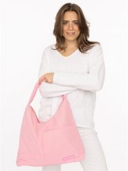 Zwillingsherz Shopper bag w kolorze janoróżowym rozmiar: onesize. Różowe shopper bag Zwillingsherz, bez wzorów, z materiału, na ramię, bez dodatków. Za 104.99 zł.