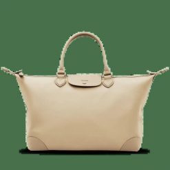 Torba podróżna WINGS WILLOW elegancka pojemna BEIGE. Brązowe torby podróżne Wings, bez wzorów, z materiału, na ramię. Za 189.90 zł.