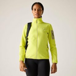 Damska bluza polarowa Ralina z zamkiem błyskawicznym. Żółte bluzy z polaru Regatta, bez wzorów, z elastanu. W wyprzedaży za 229.99 zł.