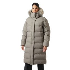 Parka dla kobiet Helly Hansen Aria. Szare płaszcze Helly Hansen, na zimę, bez wzorów, eleganckie, bez kaptura. W wyprzedaży za 1,293.50 zł.