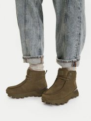 G-Star Raw Trzewiki CEO-YSH25D02-5 Khaki. Brązowe botki G-Star, bez wzorów, ze skóry, retro, bez obcasa, na płaskiej podeszwie, bez zapięcia. Za 329.99 zł.