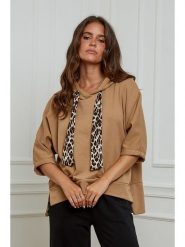 L'armoire de Suzette Bluza w kolorze jasnobrązowym rozmiar: 38/40. Brązowe bluzy L'armoire de Suzette, l, bez wzorów, klasyczne, bez ramiączek, z kapturem. Za 192.79 zł.