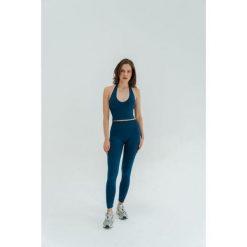 Legginsy modelujące do jogi Moonholi Malibu Evenings z wysokim stanem. Niebieskie bielizna modelująca MOONHOLI, bez wzorów, bez ramiączek, na jogę i pilates. Za 359.00 zł.