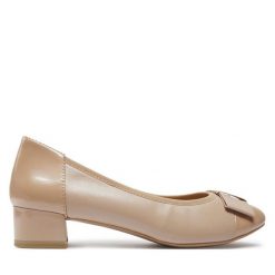 Baleriny Caprice. Brązowe baleriny Caprice, bez wzorów, bez obcasa, bez zapięcia. Za 179.99 zł.