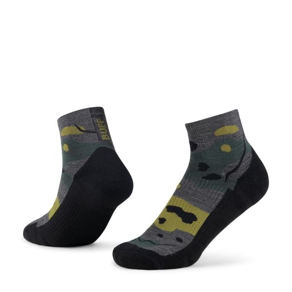 Skarpetki Buff MERINO LIGHTWEIGHT QUARTER SOCK LWQ2. Szare skarpetki Buff, bez wzorów, z elastanu. Za 119.90 zł.
