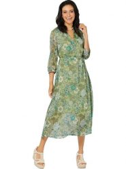 WITT WEIDEN Sukienka w kolorze zielonym ze wzorem rozmiar: 44. Zielone sukienki WITT WEIDEN, na co dzień, bez wzorów, bez kołnierzyka, bez ramiączek, midi, proste. Za 74.81 zł.