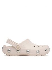 Crocs Klapki Classic Big Studded Clog 214236 Kremowy. Białe klapki Crocs, bez wzorów, z tworzywa sztucznego, bez obcasa, bez zapięcia. Za 259.99 zł.