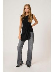 My Essential Wardrobe Top w kolorze czarnym rozmiar: XXL. Czarne topy My Essential Wardrobe, s, bez wzorów, z asymetrycznym kołnierzem, bez ramiączek. Za 70.41 zł.