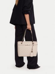 Guess Torebka Idra HWGG81 57250 Beżowy. Brązowe torebki klasyczne Guess, z aplikacjami, ze skóry, bez dodatków. Za 469.99 zł.